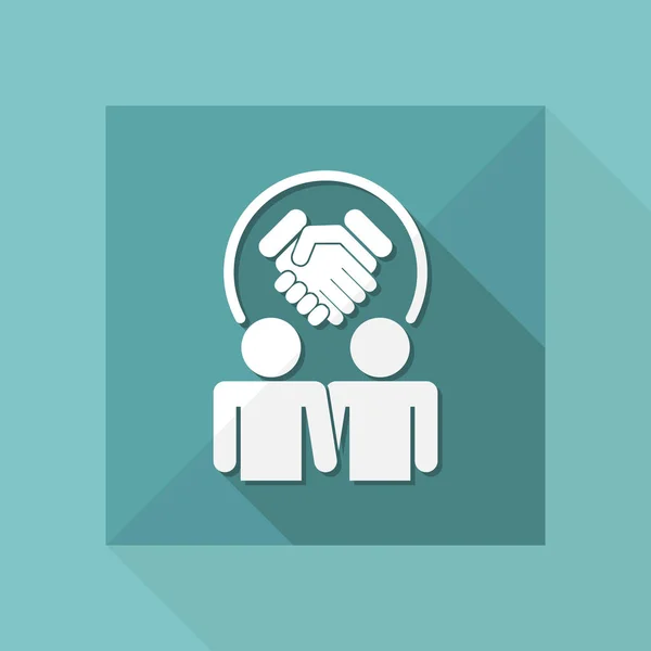 Partnership agreement icon — Stock Vector