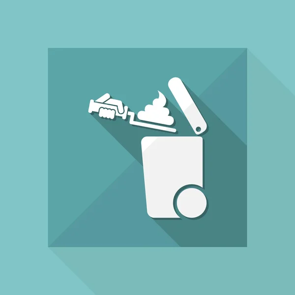 Icona differenziata dei rifiuti — Vettoriale Stock