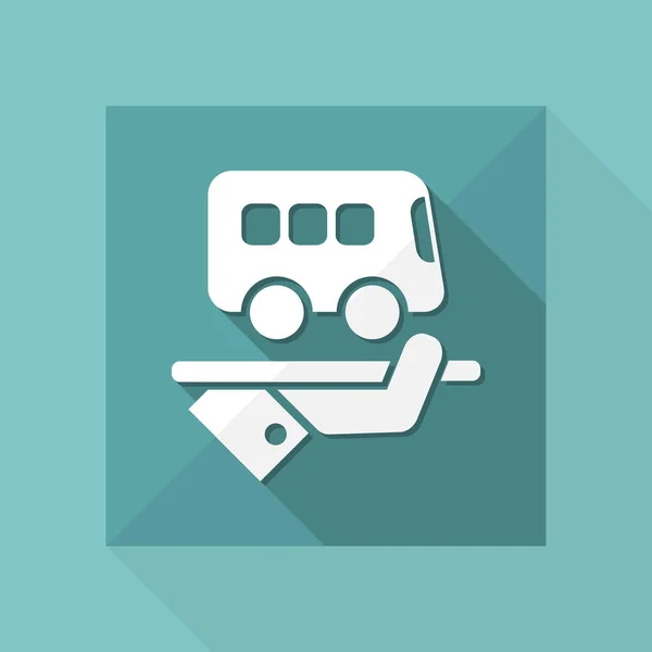 Hotel icon. Bus service. — Stock Vector