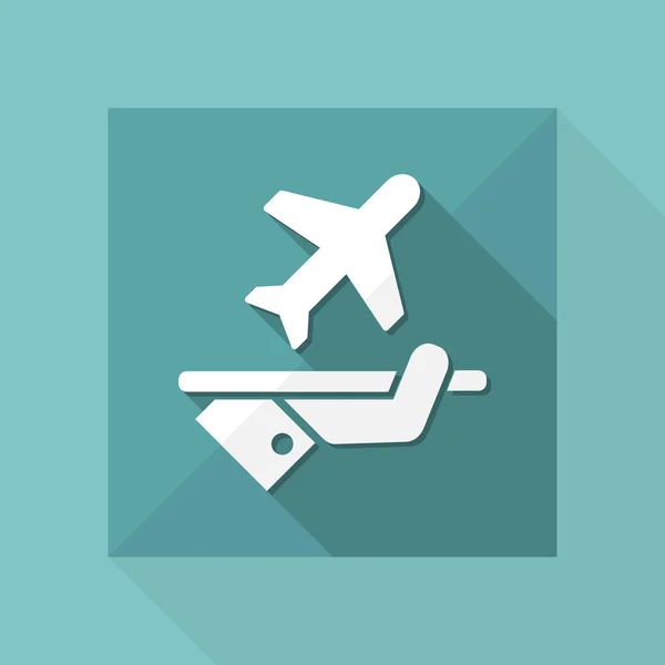 Pictogram vliegen services — Stockvector