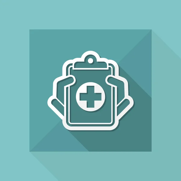 Icono de registros médicos — Vector de stock