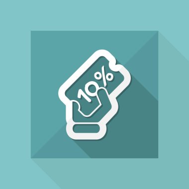 indirim etiketi simgesi