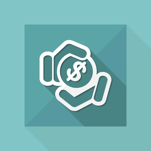 Icono de pago de dinero — Vector de stock