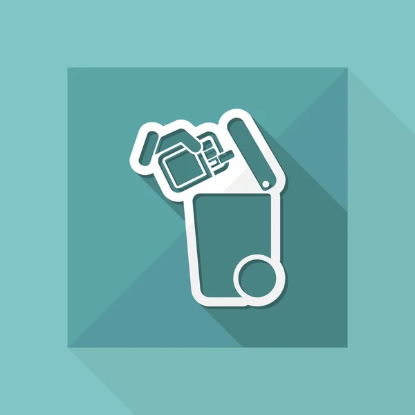 Separate waste collection icon — Stock Vector