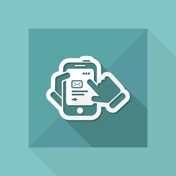 Smartphone icono simple — Vector de stock