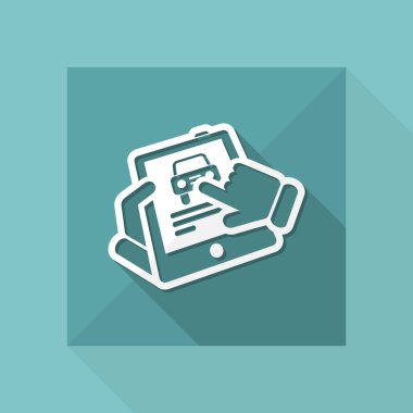 Tablet basit simgesi