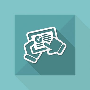 Tablet basit simgesi