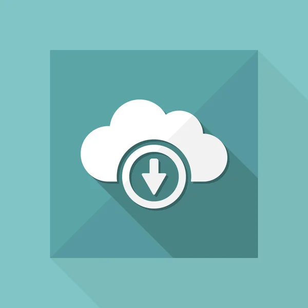 Icône de stockage Cloud numérique — Image vectorielle