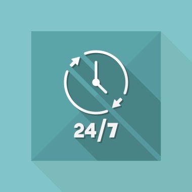 24/7 sabit kavramı sembol