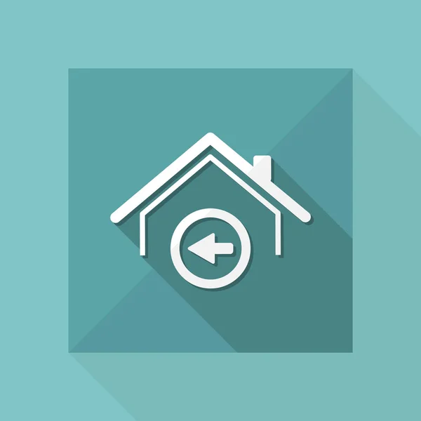 Home direction concept icon — Stock Vector