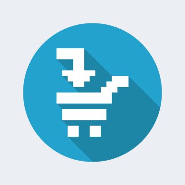 Tek izole piksel pc simgesi