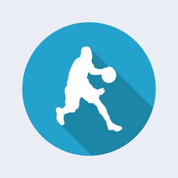 Ícone web de basquete — Vetor de Stock