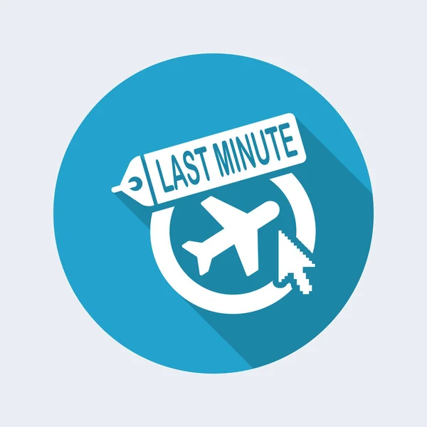 Last-minute pictogram — Stockvector