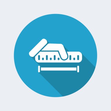 Ölçüm düz simgesi