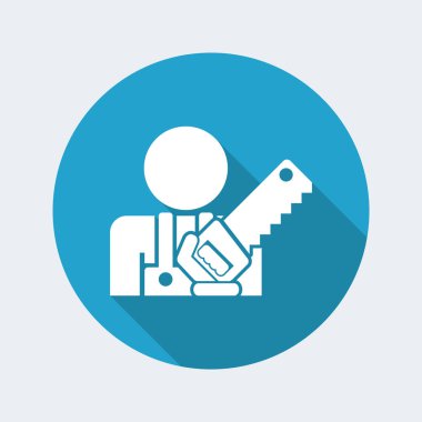 Woodman düz simgesi