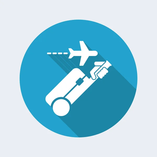 Podróż przez ikonę samolotu — Wektor stockowy