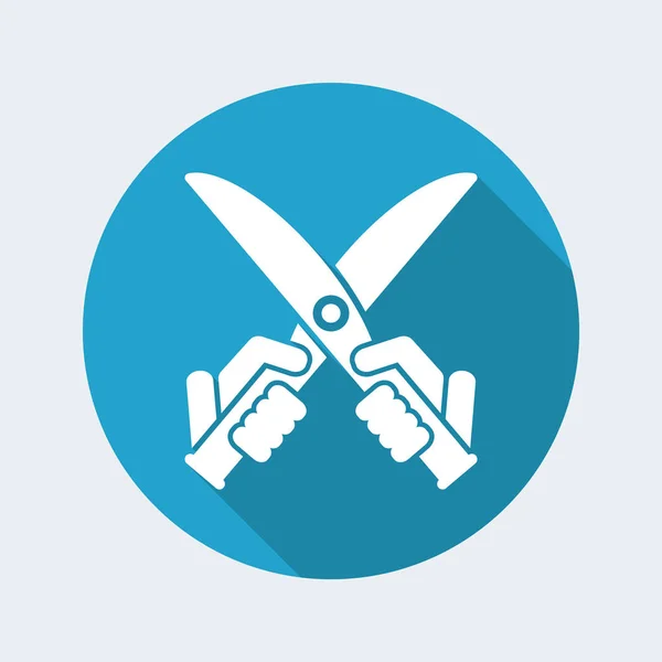 Дизайн значка ножиці — стоковий вектор