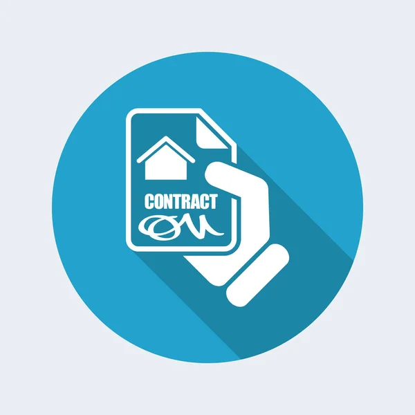 House contract icon — Stock Vector