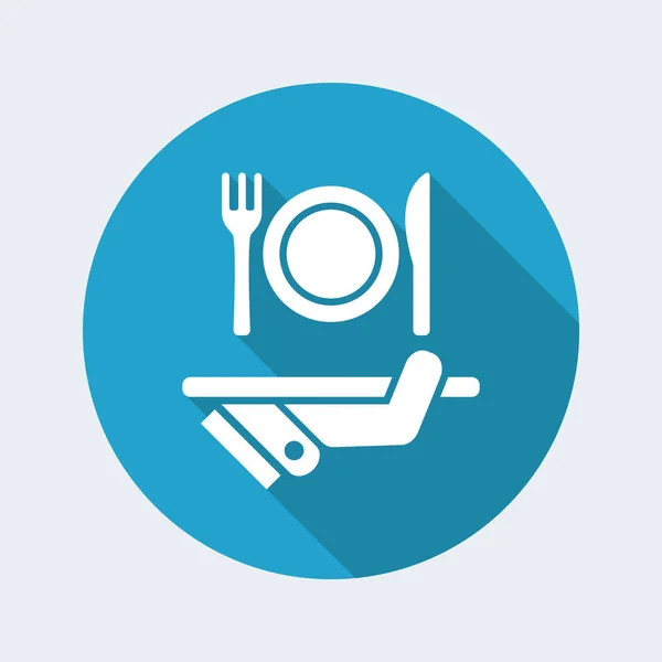 Restaurant icône minimale — Image vectorielle