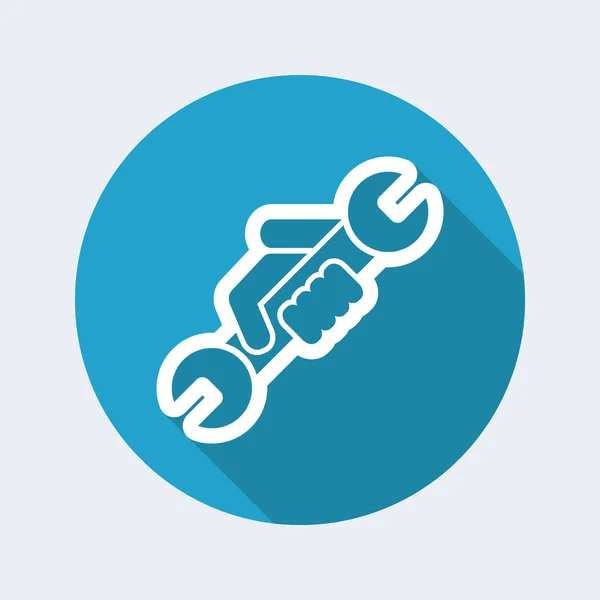 Symbool moersleutelpictogram — Stockvector