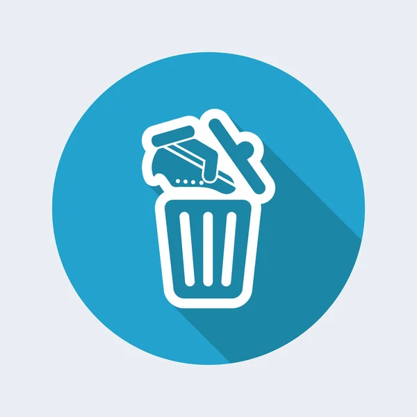 Trash web icon — Stock Vector