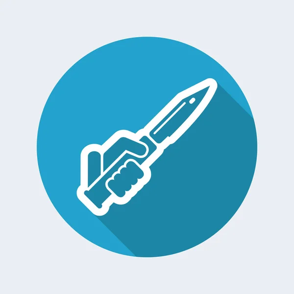 Knife flat icon — Stock Vector