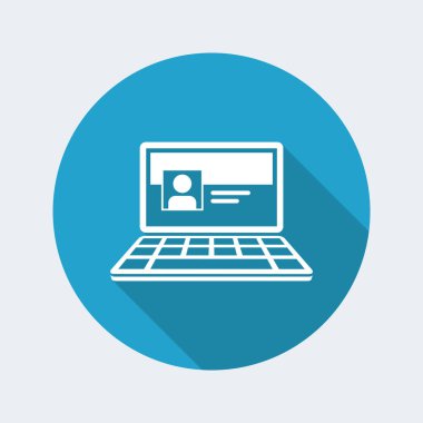 Sosyal ağ sayfası simgesi