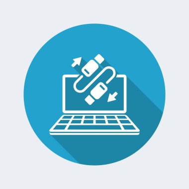 USB kablo bağlantısı simgesini