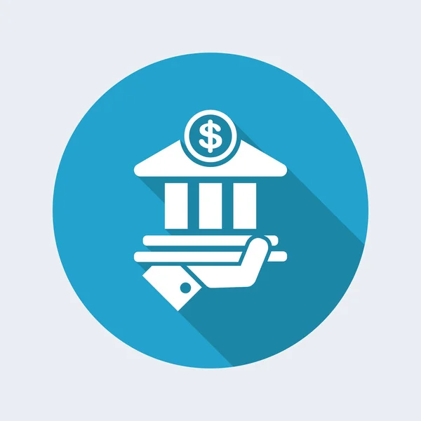 Icono de servicios bancarios — Vector de stock