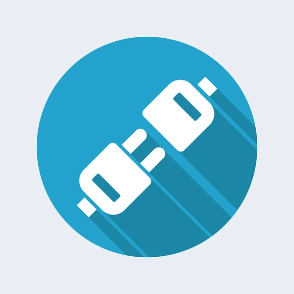 Plug flat icon — Stock Vector