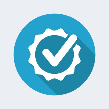 Approval check icon clipart