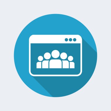 sosyal ağ simgesini