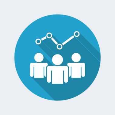 Analitik Hizmetleri düz simgesi