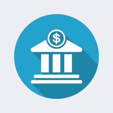 Finansal Hizmetler düz simgesi