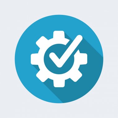 Yardım düz simgesini kontrol