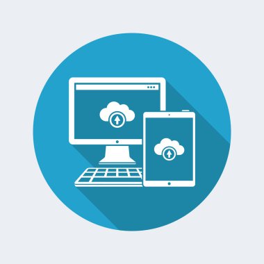 Çoklu cihazlar bulut simgesi 