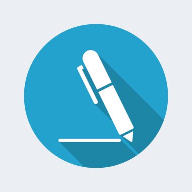 Kalem - düz simgesi