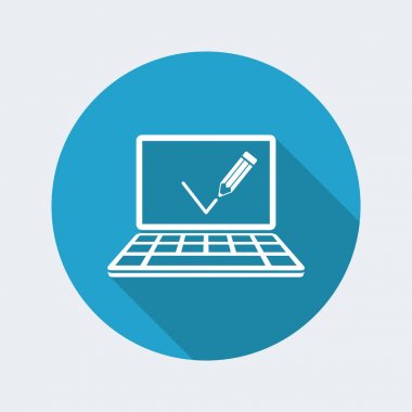 onay işareti düz simgesi