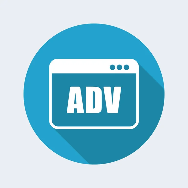 Icône de fenêtre ADV — Image vectorielle