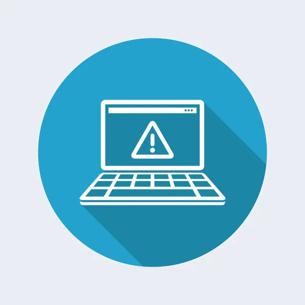 Icono de alerta Pc — Vector de stock