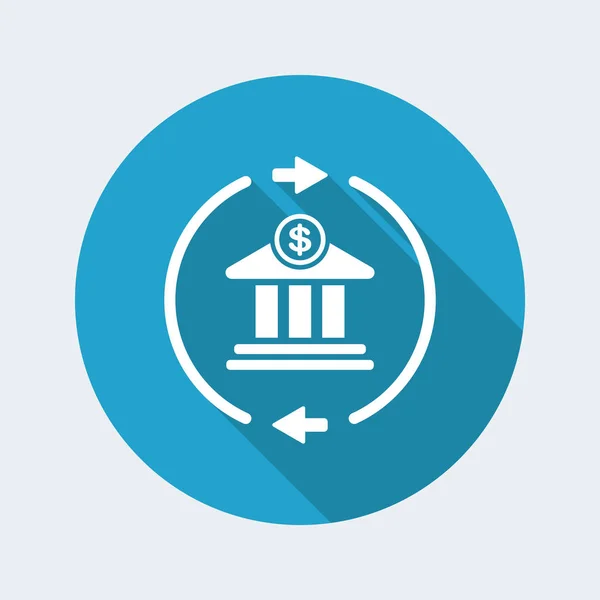 Bank overeenkomst concept pictogram — Stockvector