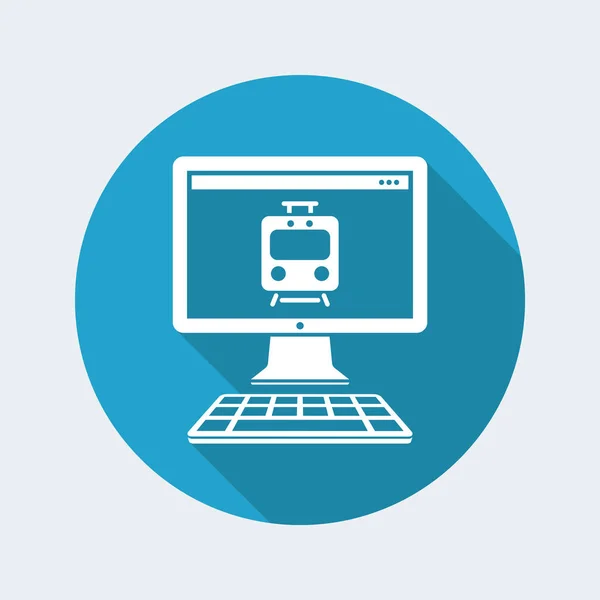 Train web services icon — Stock Vector