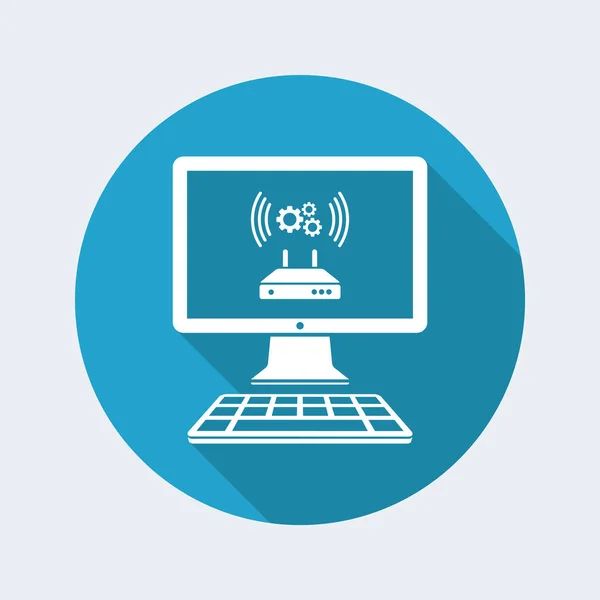 Router or modem setting icon — Stock Vector