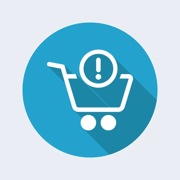 Shopping alert notice icon — Stock Vector