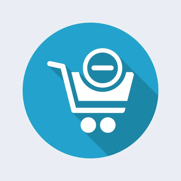 Remove from cart icon — Stock Vector