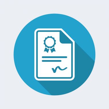 Sertifikalı belge simgesi