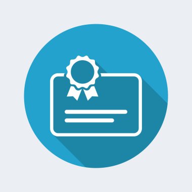 Sertifikalı belgeye - Minimal simgesi