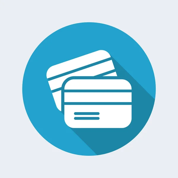 Creditcard - minimale pictogram — Stockvector