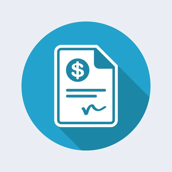 Betaling document - pictogram — Stockvector