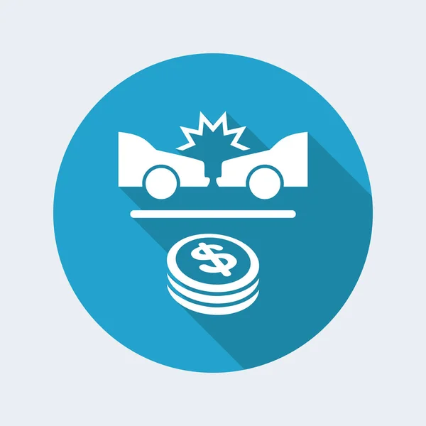 Paiement d'assurance automobile — Image vectorielle